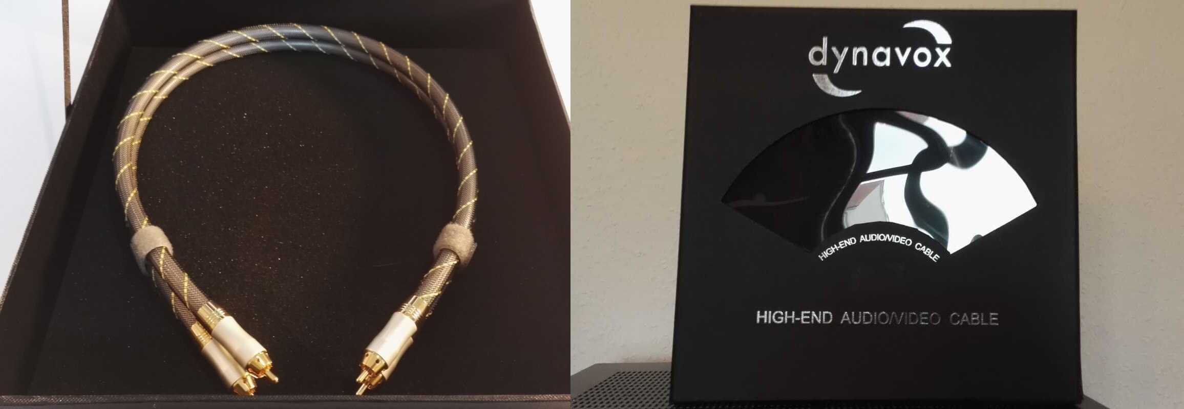 Dynavox Highend Stereo Cinch Kabel Verpackung
